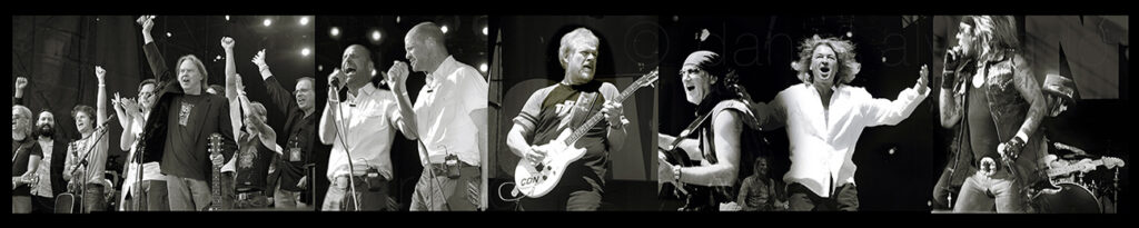 Neil Young-Gord Downie- Deep Purple-Motley Crue- Randy Bachman-Cowboy Junkies. Performing at Live 8 Canada concert at Molson Park in Barrie, Ontario - photo by Daniel Alvarado. Toronto Celebrity Luxury Art photography