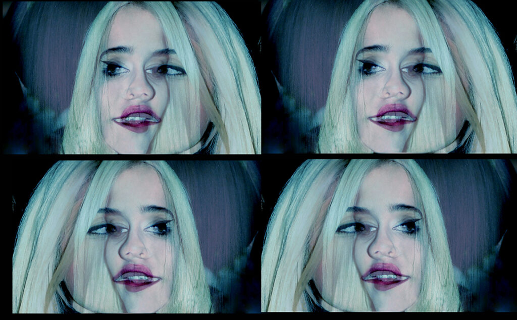 Alternative picture of Sky Ferreira depicting a prog new wave aesthetic. Photo by celebrity art photographer Daniel Alvarado